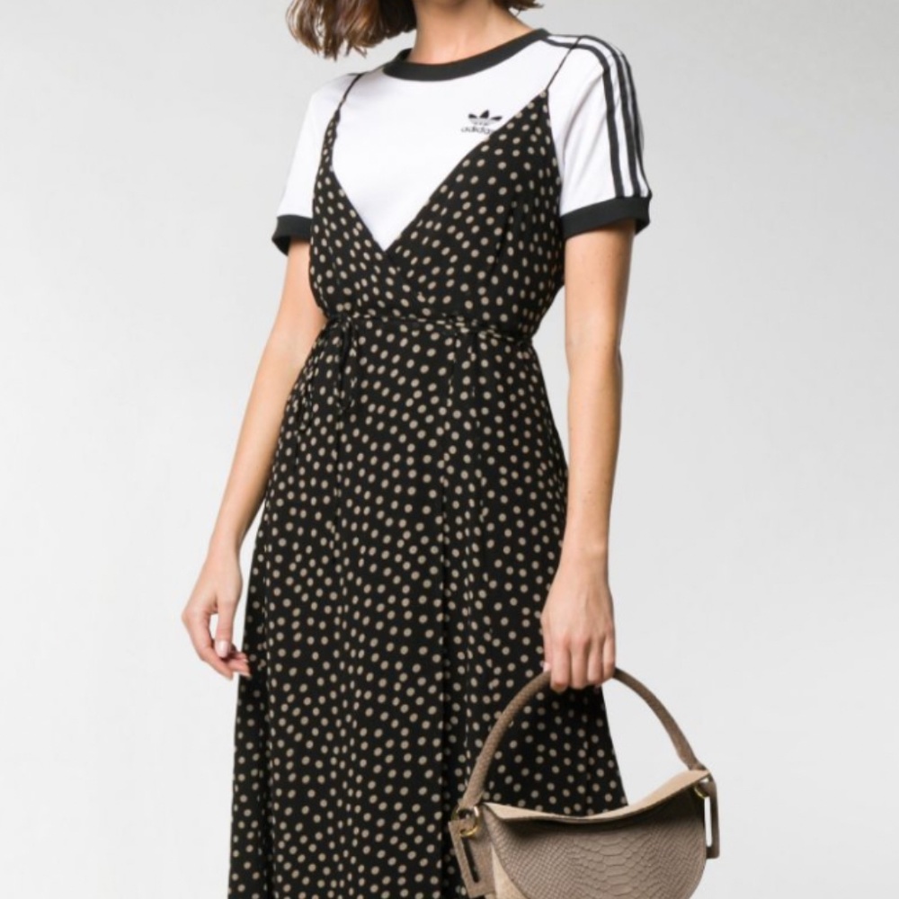 GANNI polka dot wrap dress - Picture 2 of 6
